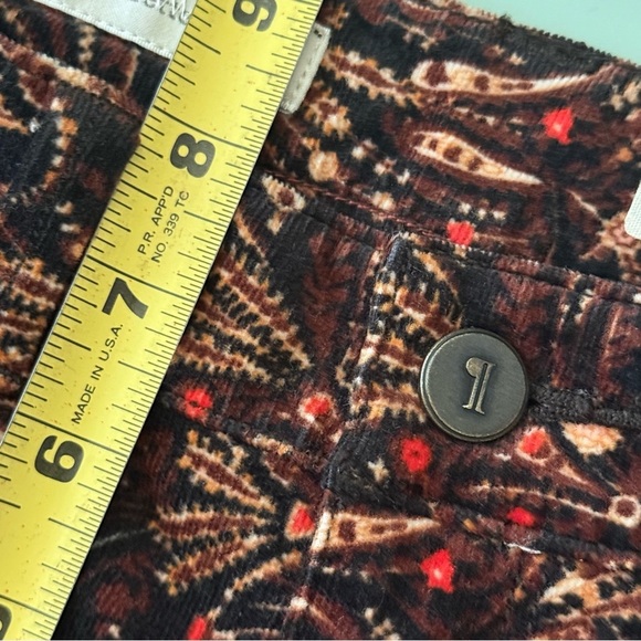 Anthropologie Pilcro Serif Legging Velvety Corduroy Stretch Pants Size 27 - Picture 11 of 13